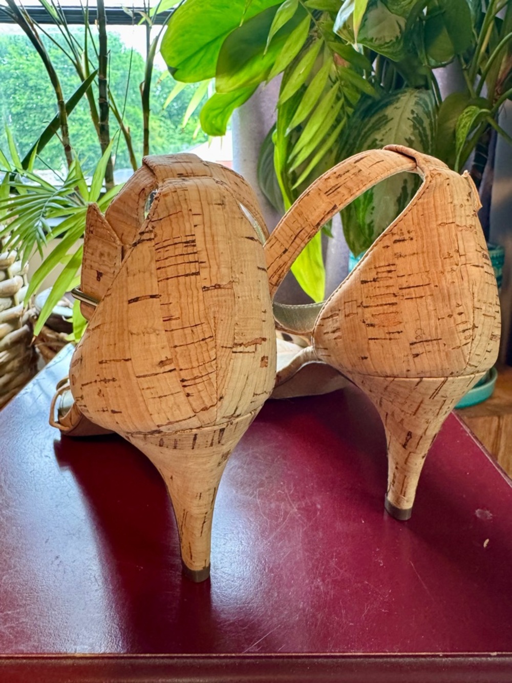Coach and Four Cork Strappy Heels - Tan - Picture 4 of 4